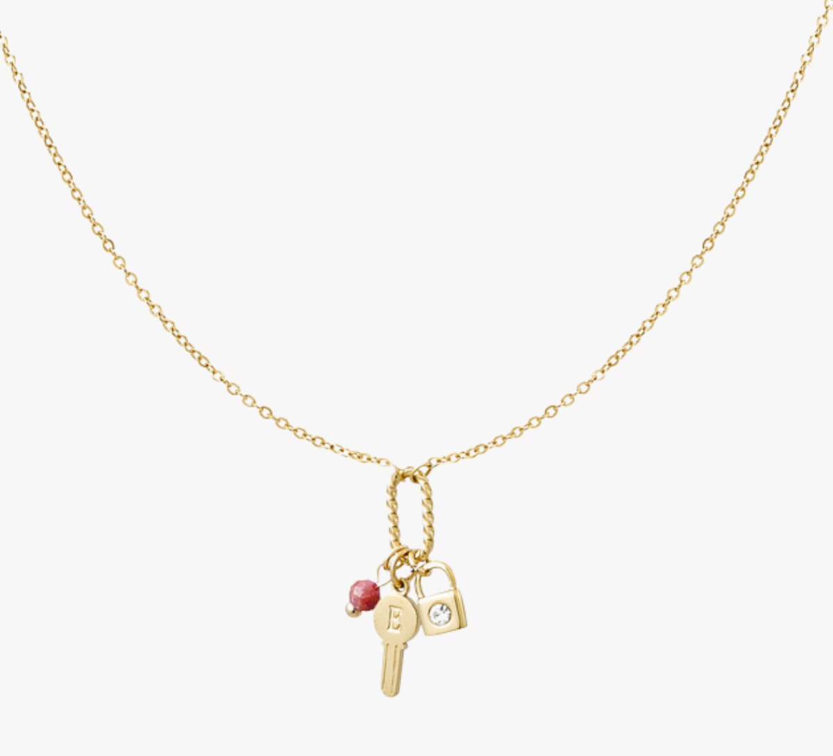 COLLAR CHARMS ETERNAL KEY EN ORO